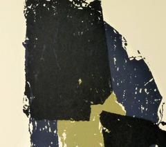 Vintage Abstract Stone Lithograph - Slate Work III