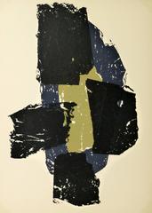 Vintage Abstract Stone Lithograph - Slate Work III