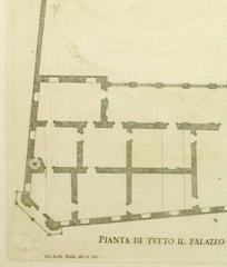 Antike Kupfergravur – Massimi Palace