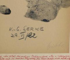 Vintage Ink Painting - Connection