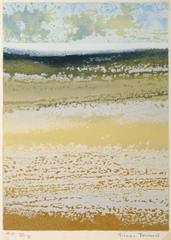 French Abstract Lithograph - Sand & Sea