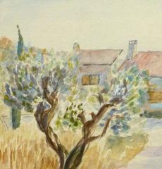 Vintage French Watercolor - Provence Country