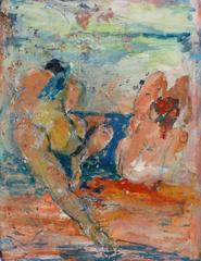 Vintage French Oil Modern - Vivid Nudes