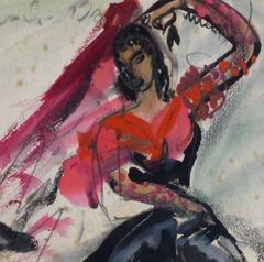 Vintage Französisch Gemälde - Sangre Gitana