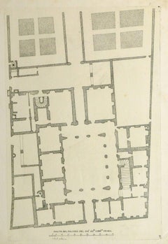 Grabado Italiano Antiguo - Palacio del Cardenal Spada
