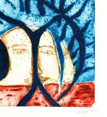 Aquatinte abstraite - Testigos