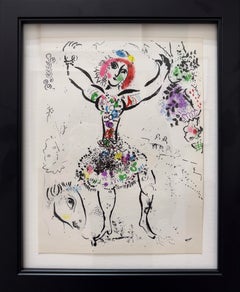 Woman Juggler, circa 1960 — Marc Chagall, Lithograph