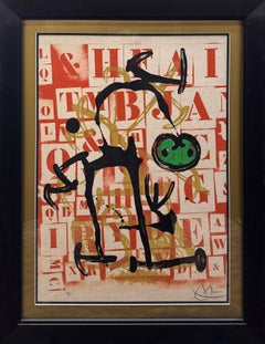 Le Lettre Vert, 21/75, 1969 — Joan Miró, Color Lithograph