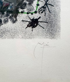 On Plate from Constellations, 101/350, circa 1959 — Joan Miró