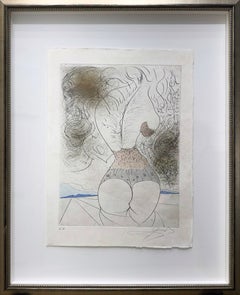 Venus in Furs Leaf Woman, EA — Salvador Dalí, Etching on Japon Paper