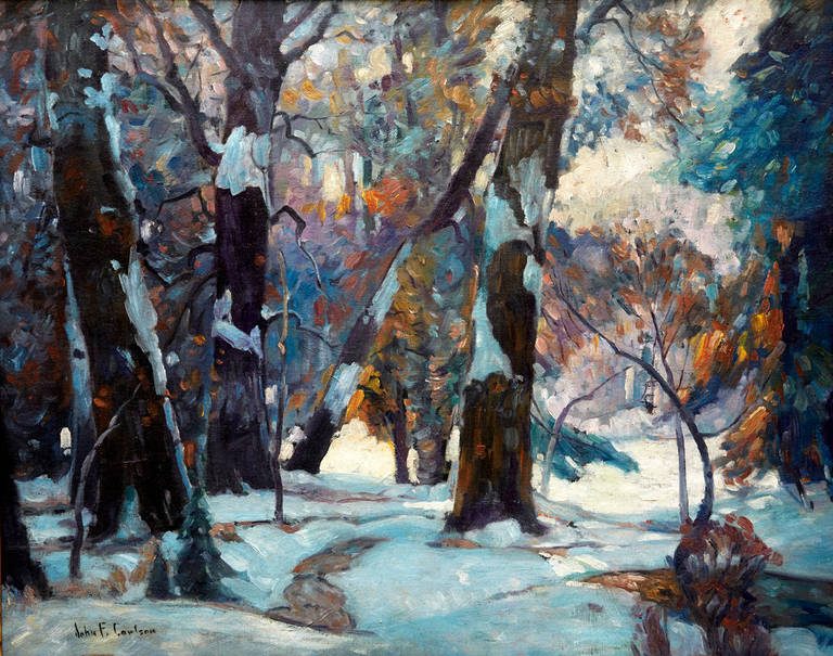 John F. Carlson Landscape Painting - Winter Scene