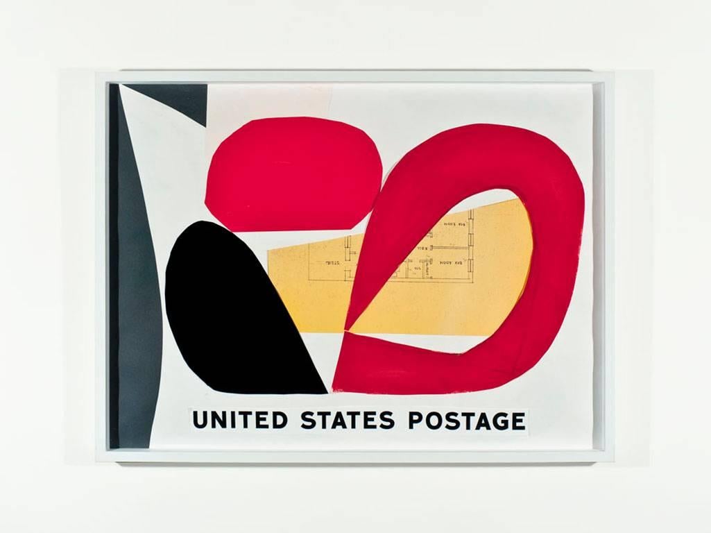 United States Postage (For Pinot-Gallizio) - Mixed Media Art by Skylar Fein