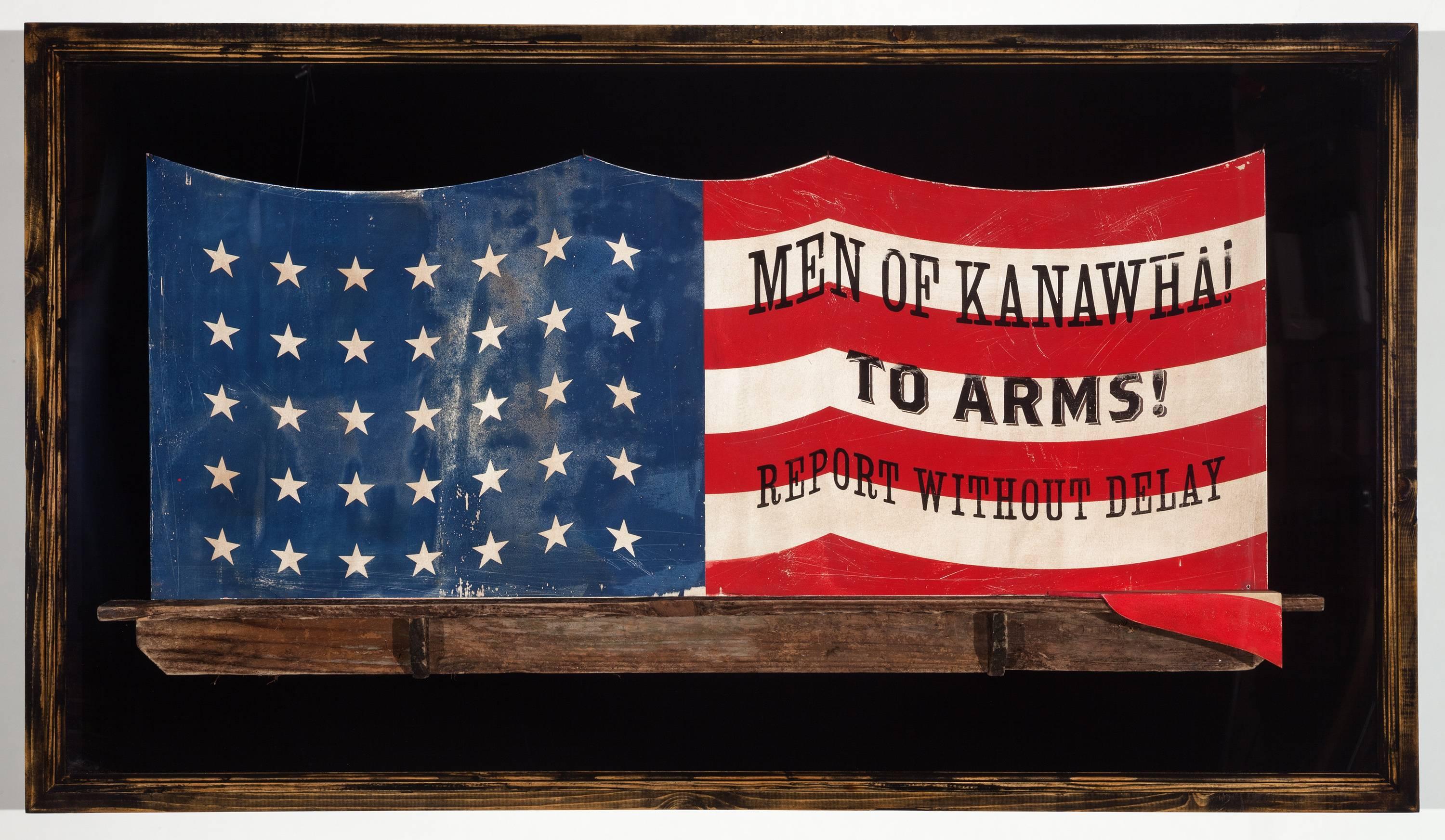 Die Kanawha-Flagge – Mixed Media Art von Skylar Fein