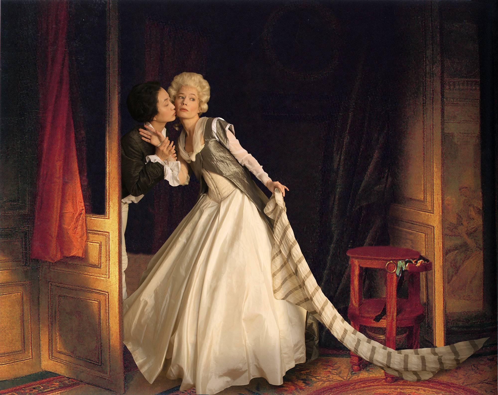 Fragonard's The Stolen Kiss - Ode to Fragonard - Print de E2 - Kleinveld & Julien
