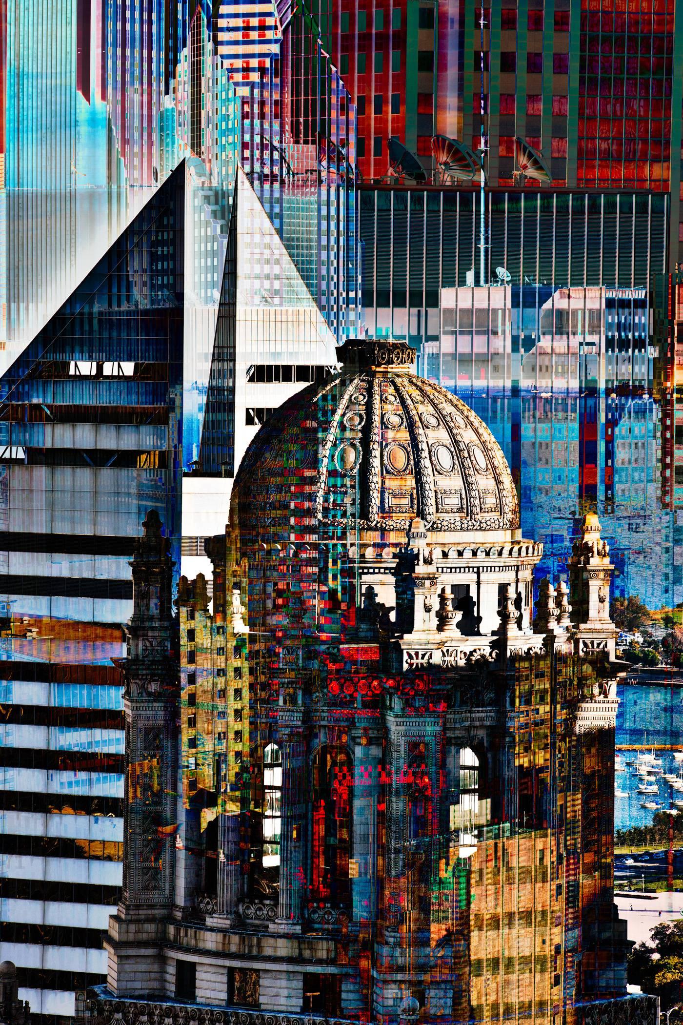 Chicago Loop Landmarks #43-46 - Mixed Media Art by Alex Braverman