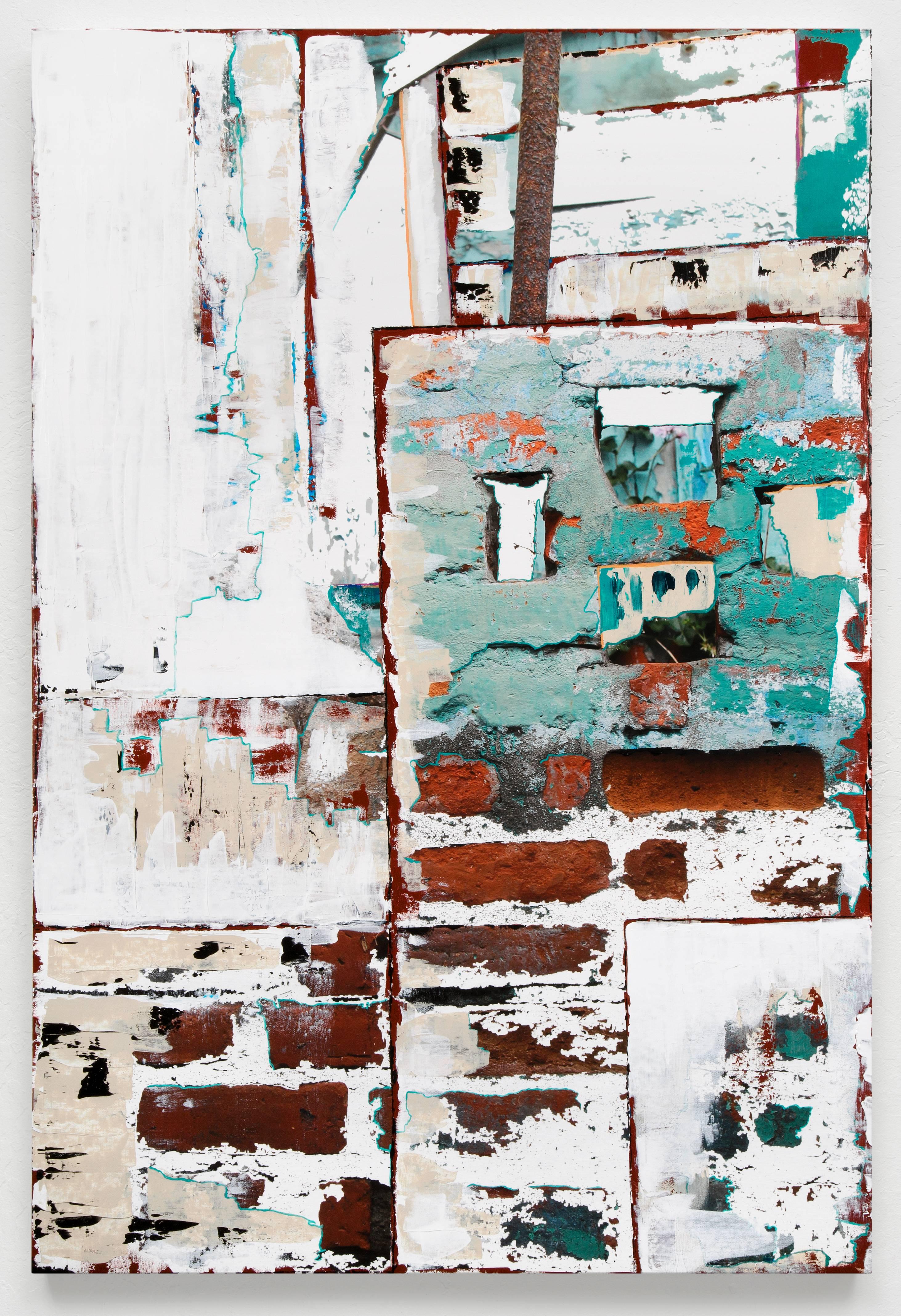 Beth Waldman Abstract Painting - Urban Ruins No. 12