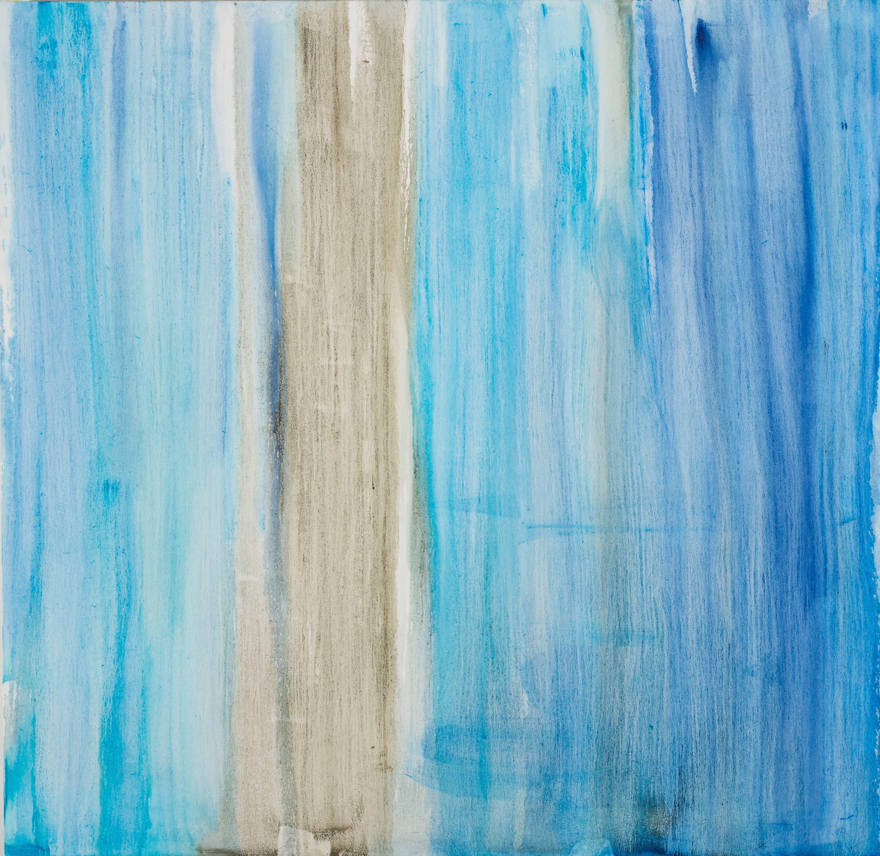 Anastasia Pelias Abstract Painting - Blue be Cool 2