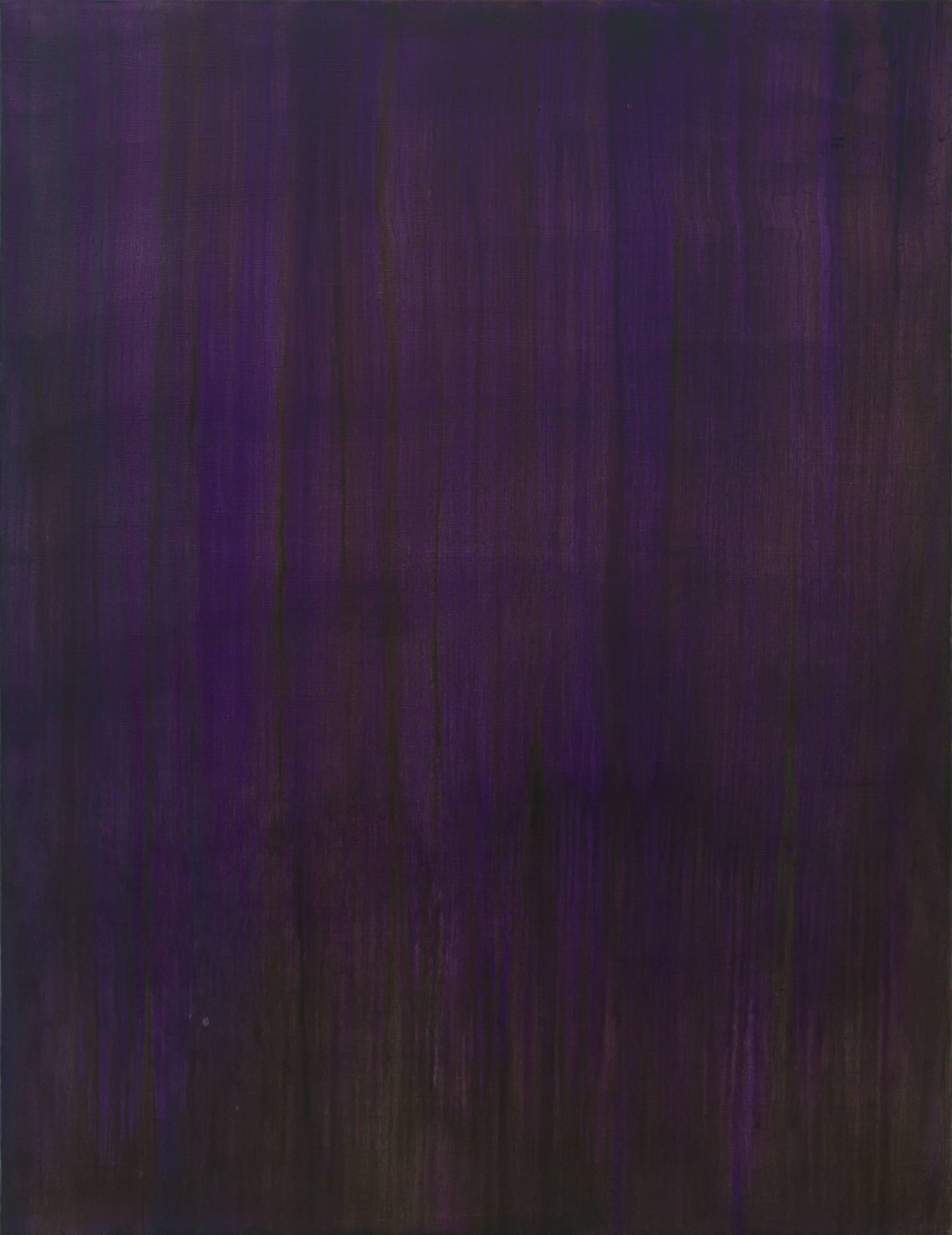 Anastasia Pelias Abstract Painting - Now, and ever (translucent violet, permanent yellow light)