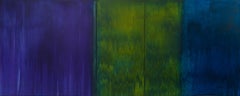 Amore, Piacere, Acqua (viola cobalto, giallo limone, blu di Prussia)