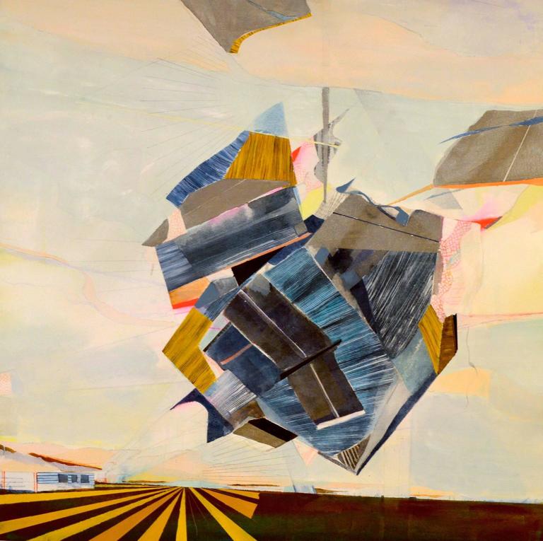 Jenny Day Landscape Painting - Anthropogenic Transit