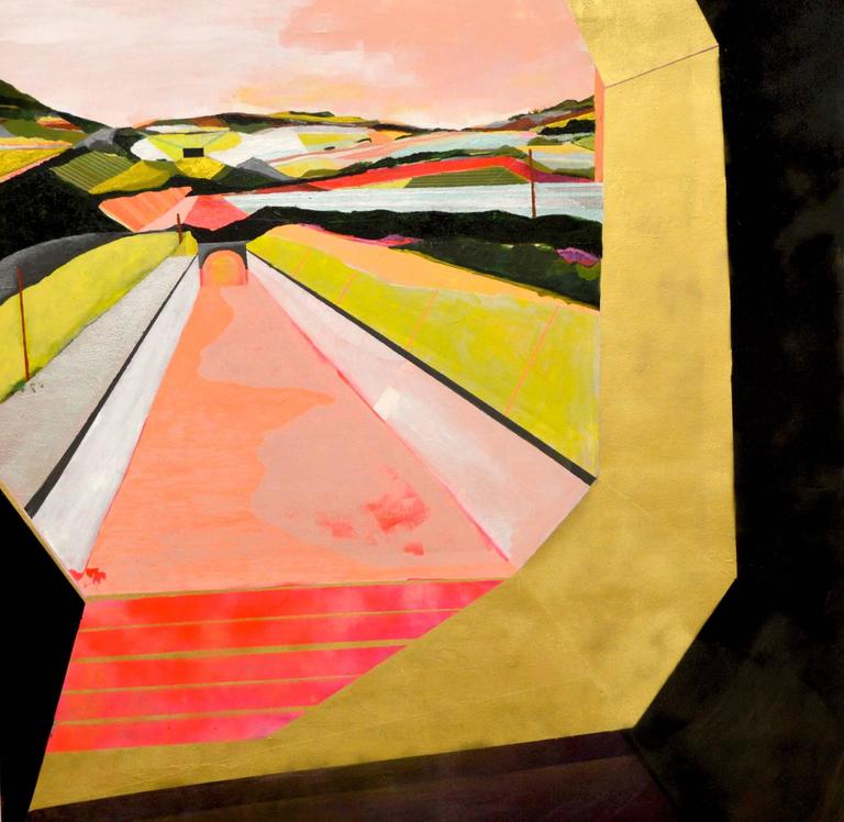 Jenny Day Landscape Painting - Nearly Somewhere 005