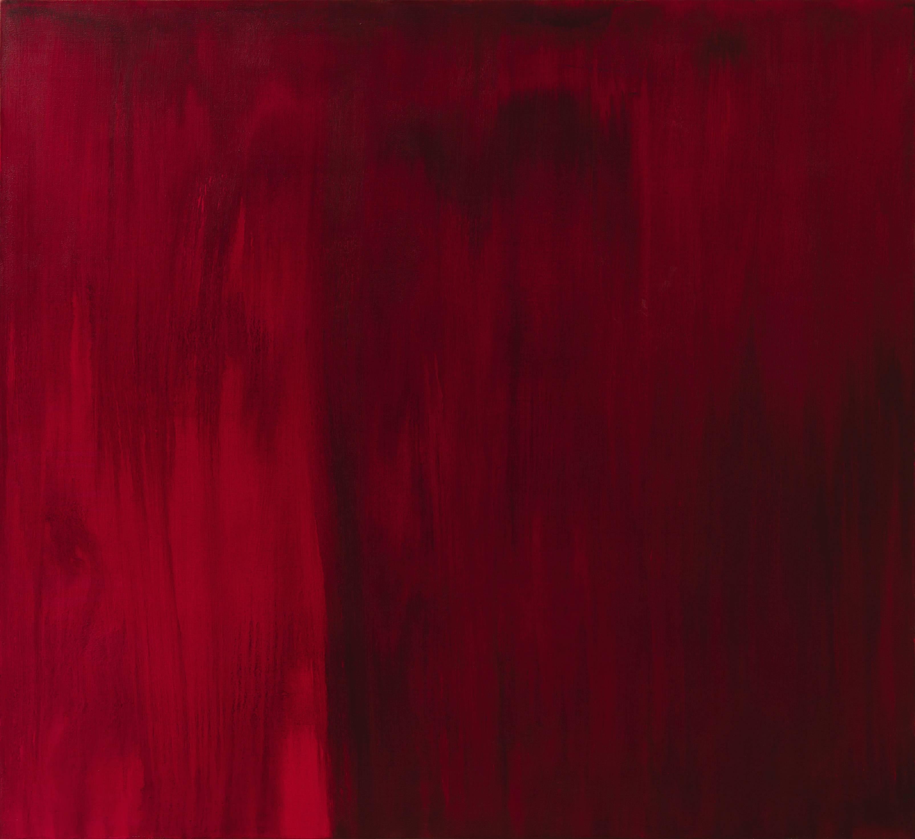 Abstract Painting di Anastasia Pelias - La sua infatuazione (giallo limone, arancio traslucido, magenta traslucido)