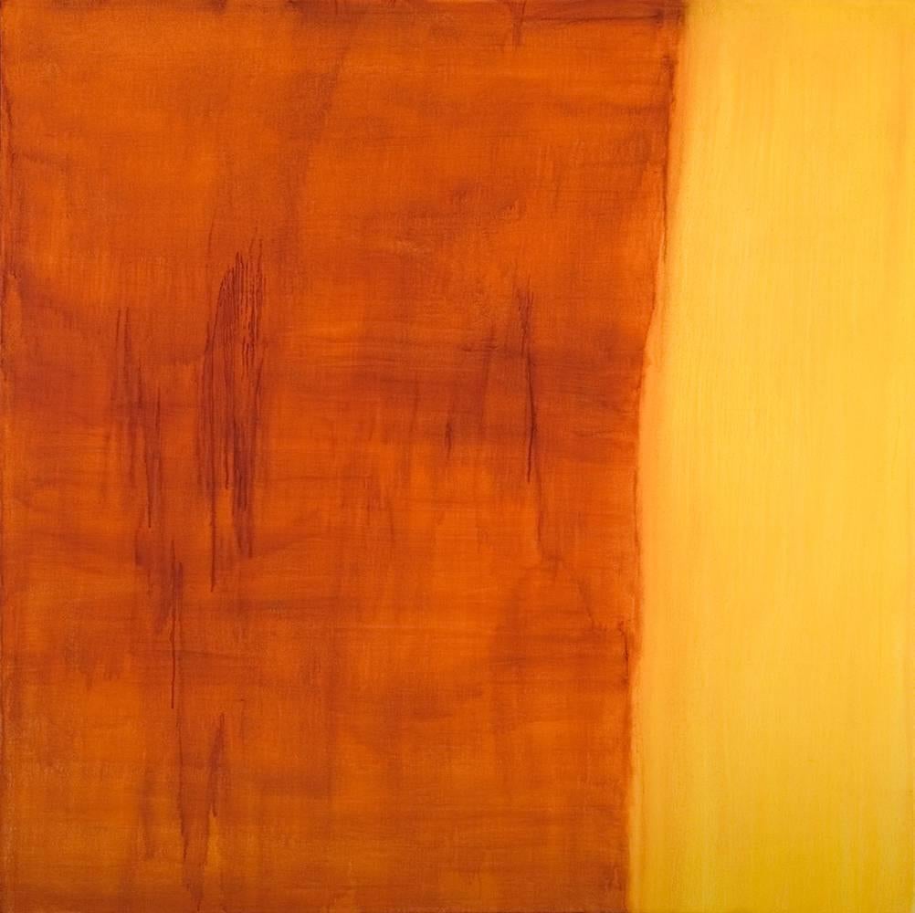 Abstract Painting de Anastasia Pelias - Lavado (óxido naranja, amarillo)