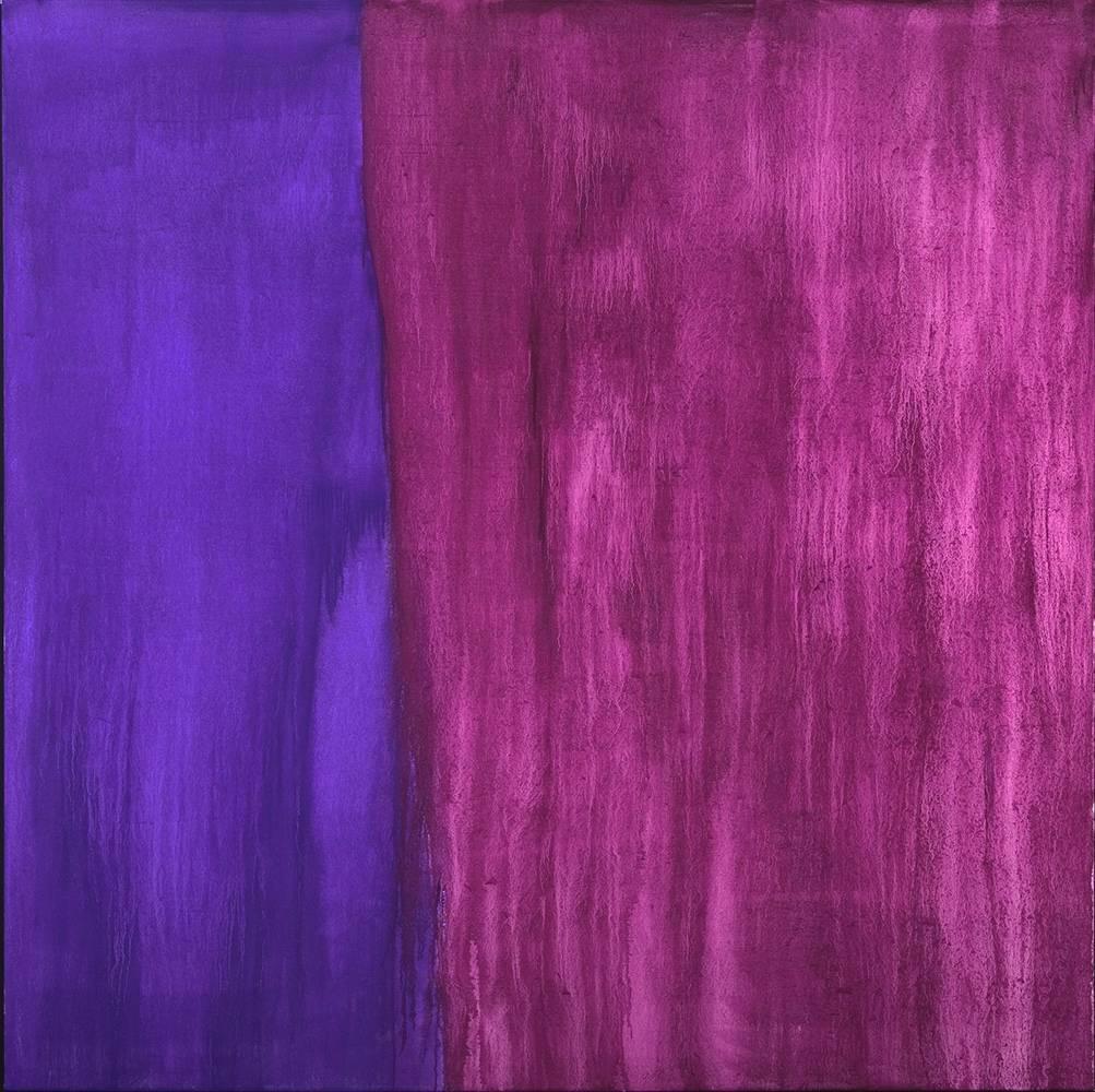 Anastasia Pelias Abstract Painting - Washed (purple, violet)