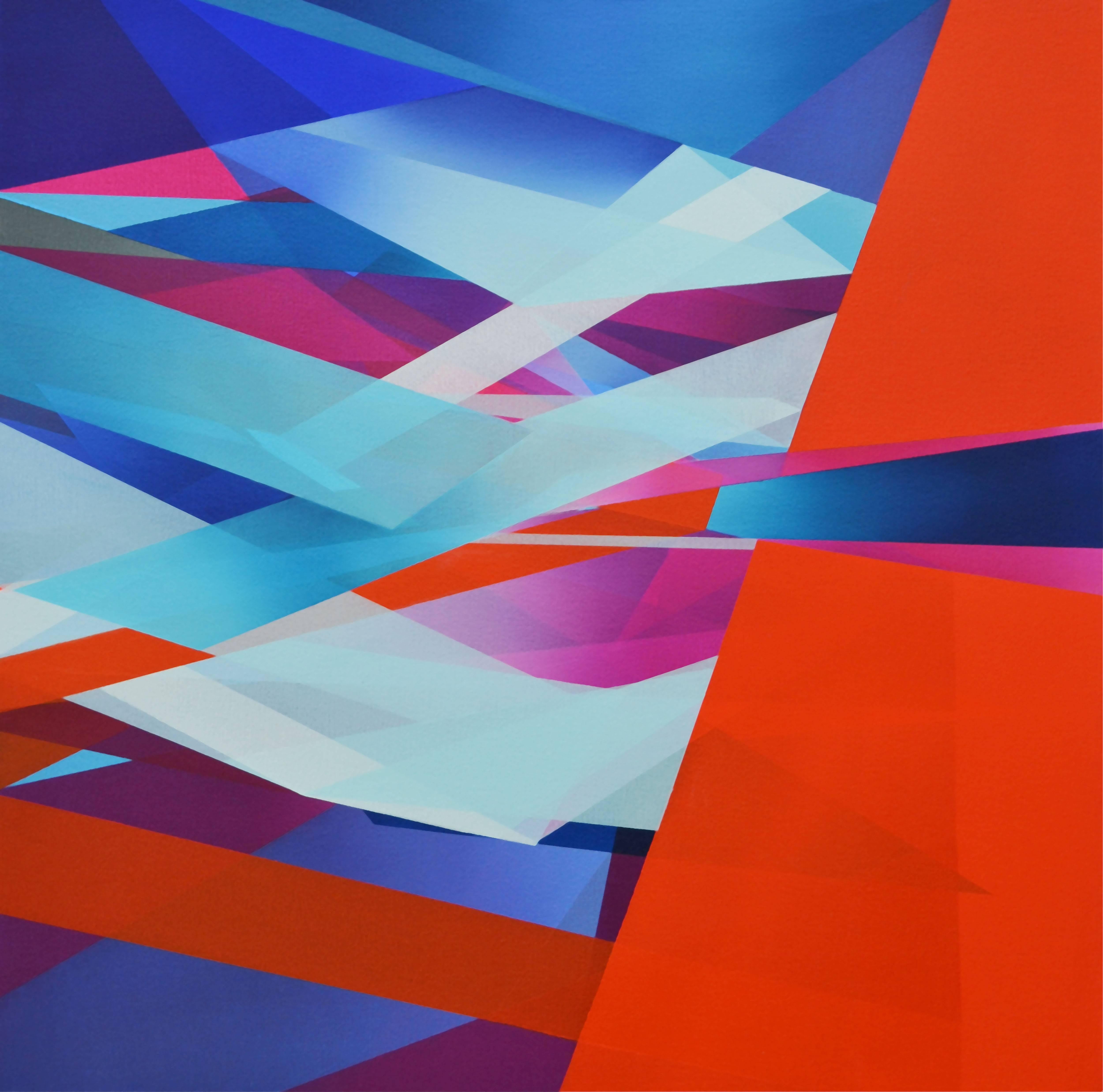 Marna Shopoff Abstract Painting - A Shift in Perspective