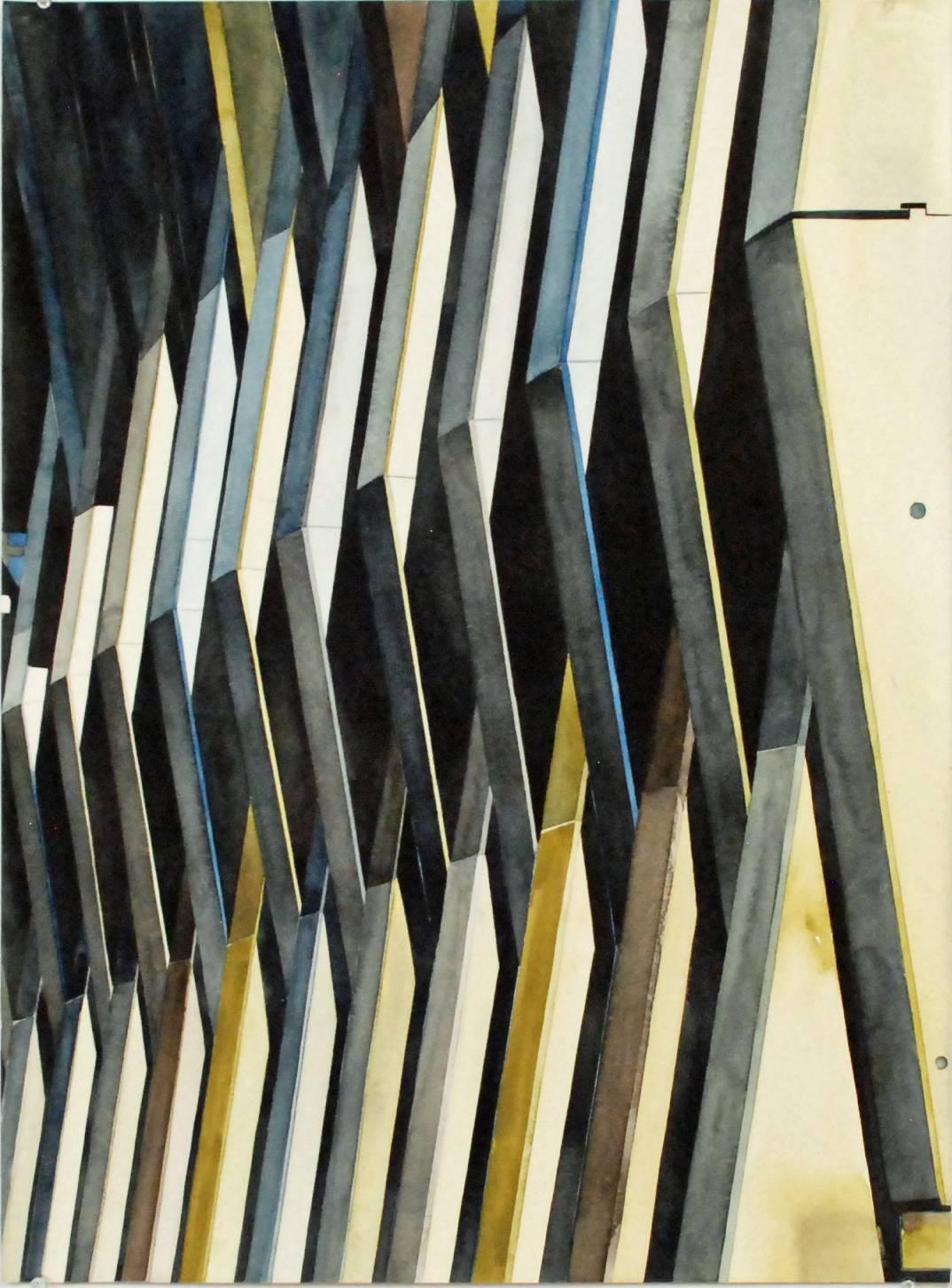 Amy Park Abstract Drawing - Agos Building for Experimental Concrete, Bogotá, Colombia