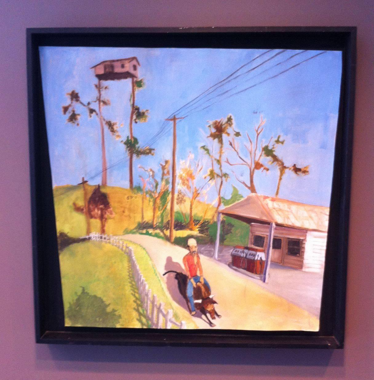Gina Phillips Landscape Painting - Pit Stop