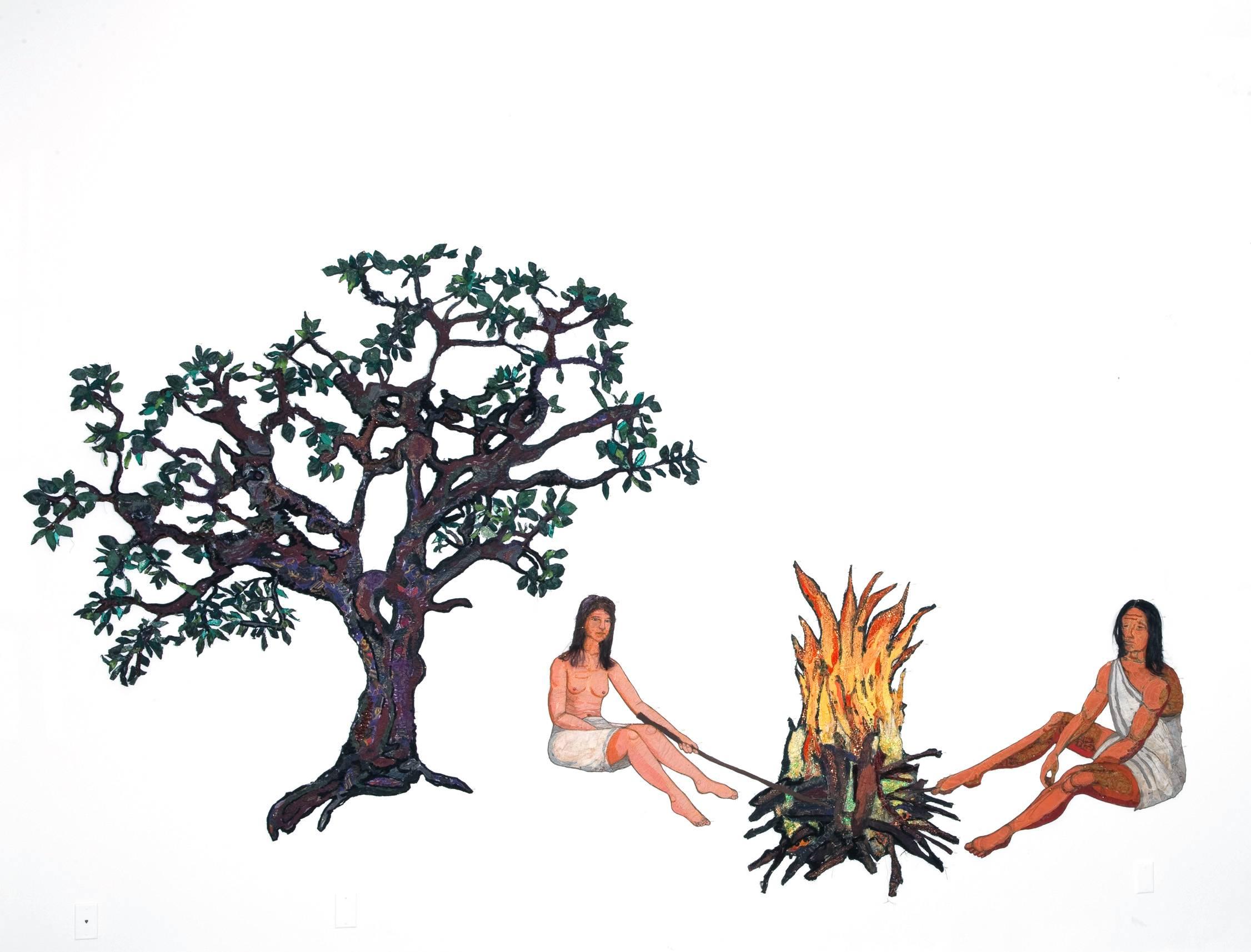 Adam and Eve (installation) - Art by Gina Phillips