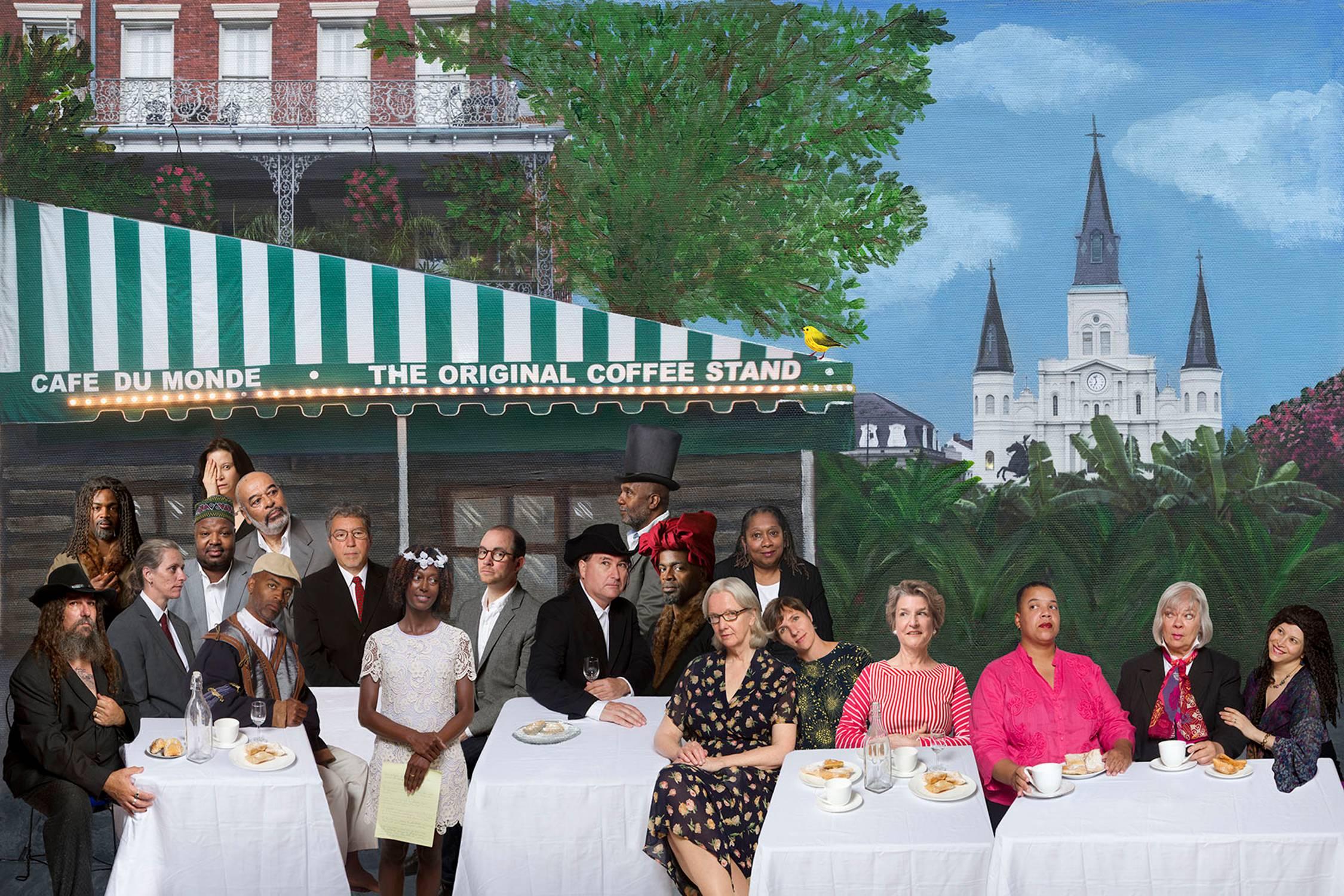 E2 - Kleinveld & Julien Portrait Photograph – Ode to Faith Ringgold's Café des Artistes