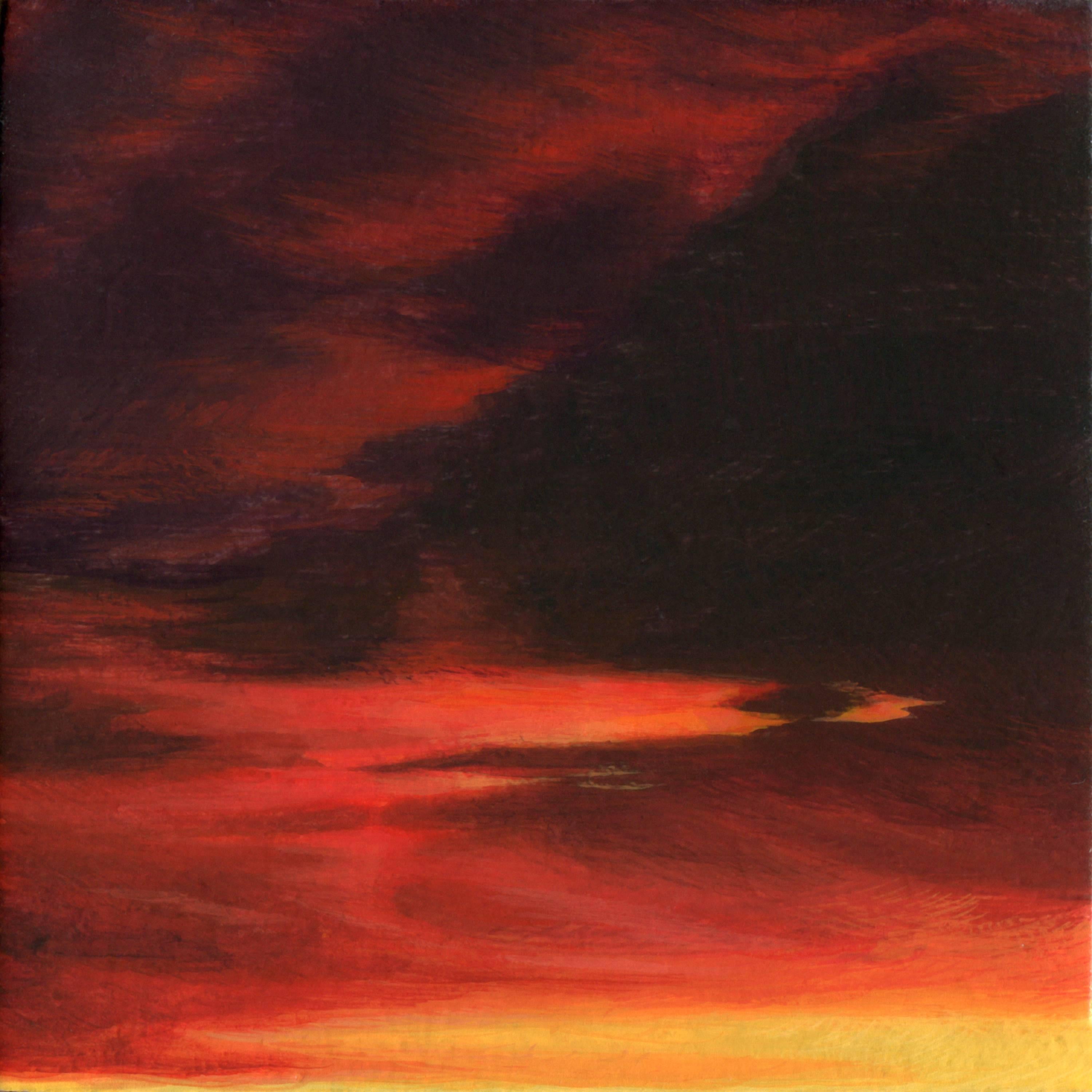 Red Sky in the Morning (Day One) - Painting by Adam Mysock