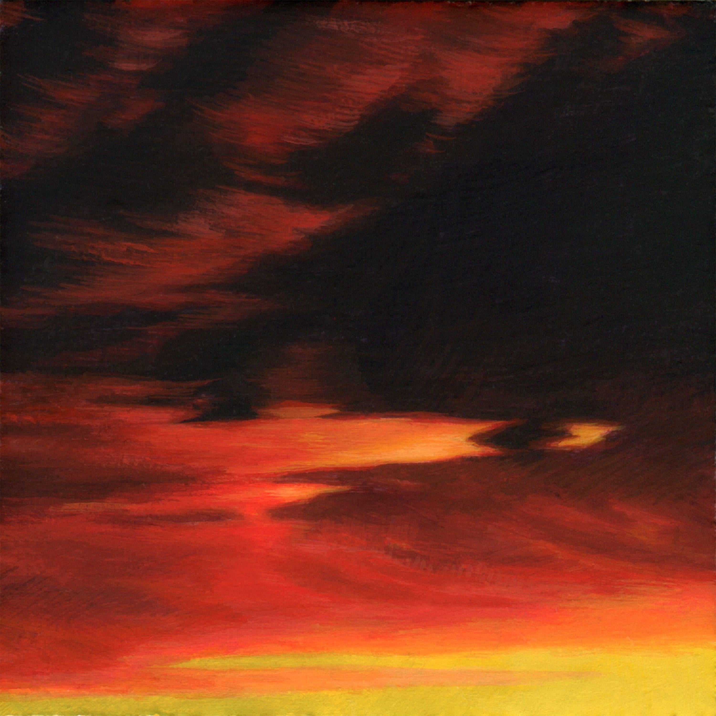 Red Sky in the Morning (Day Two) - Painting by Adam Mysock