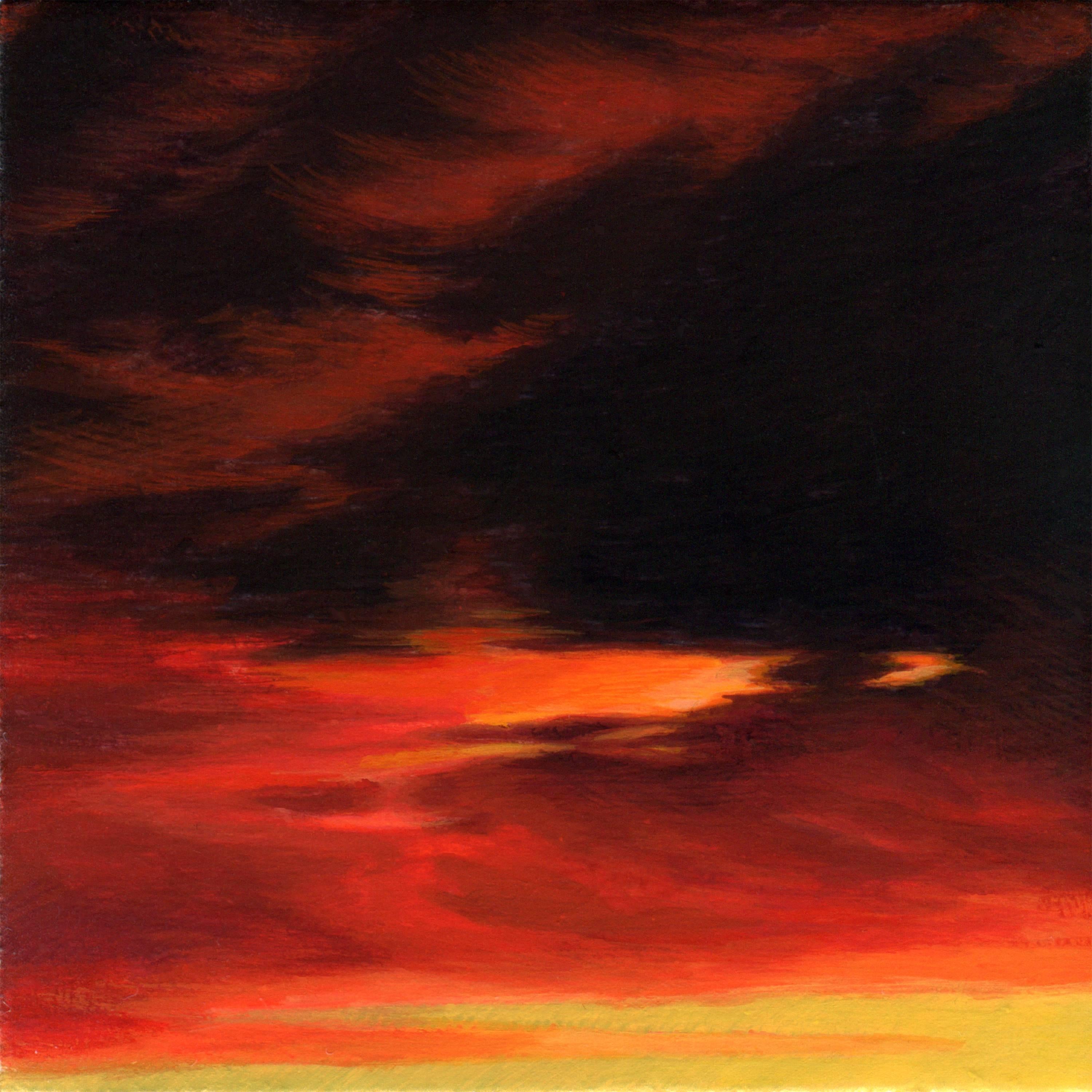 Red Sky in the Morning (Day Three) - Painting by Adam Mysock