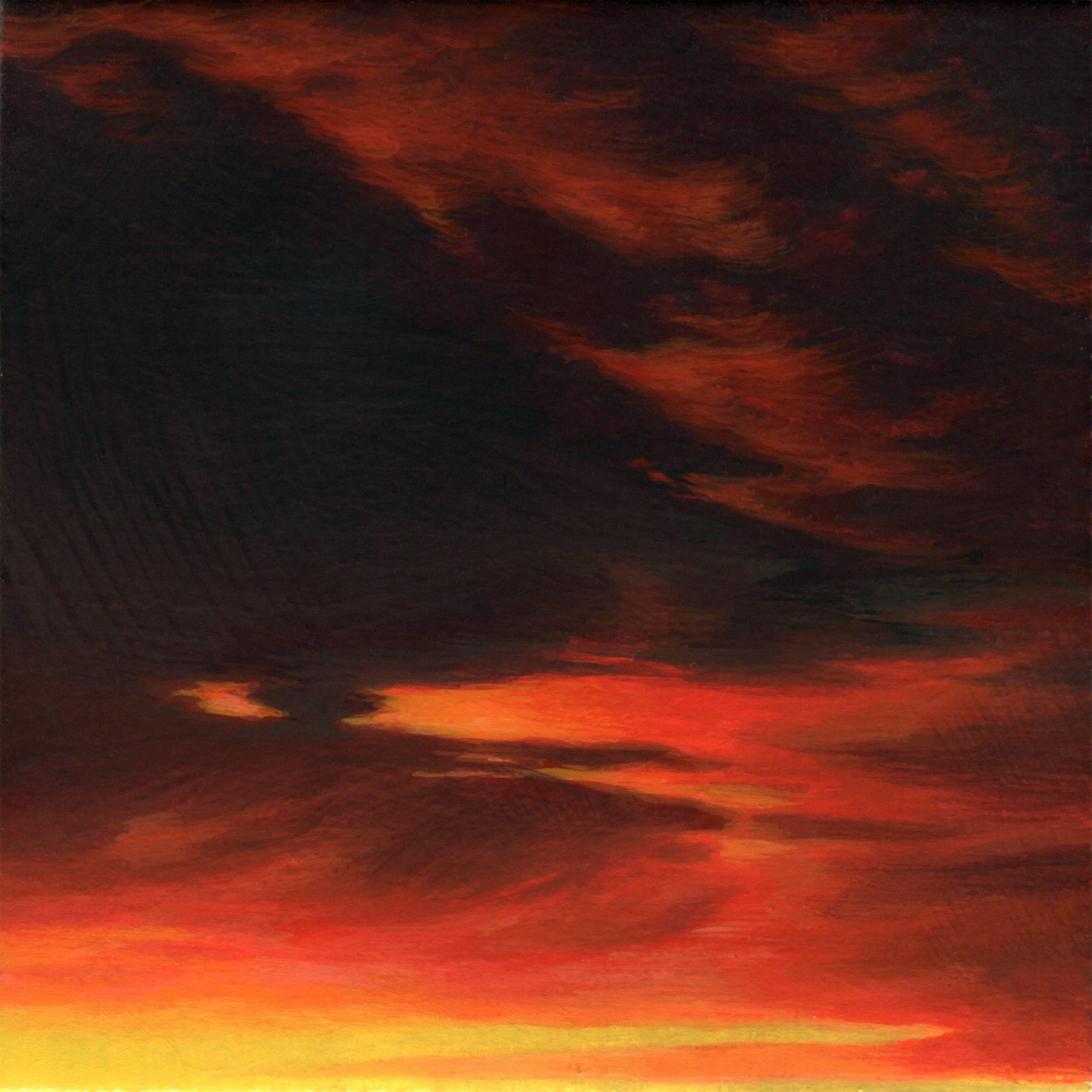 Le ciel rouge au matin (deux jours) - Painting de Adam Mysock