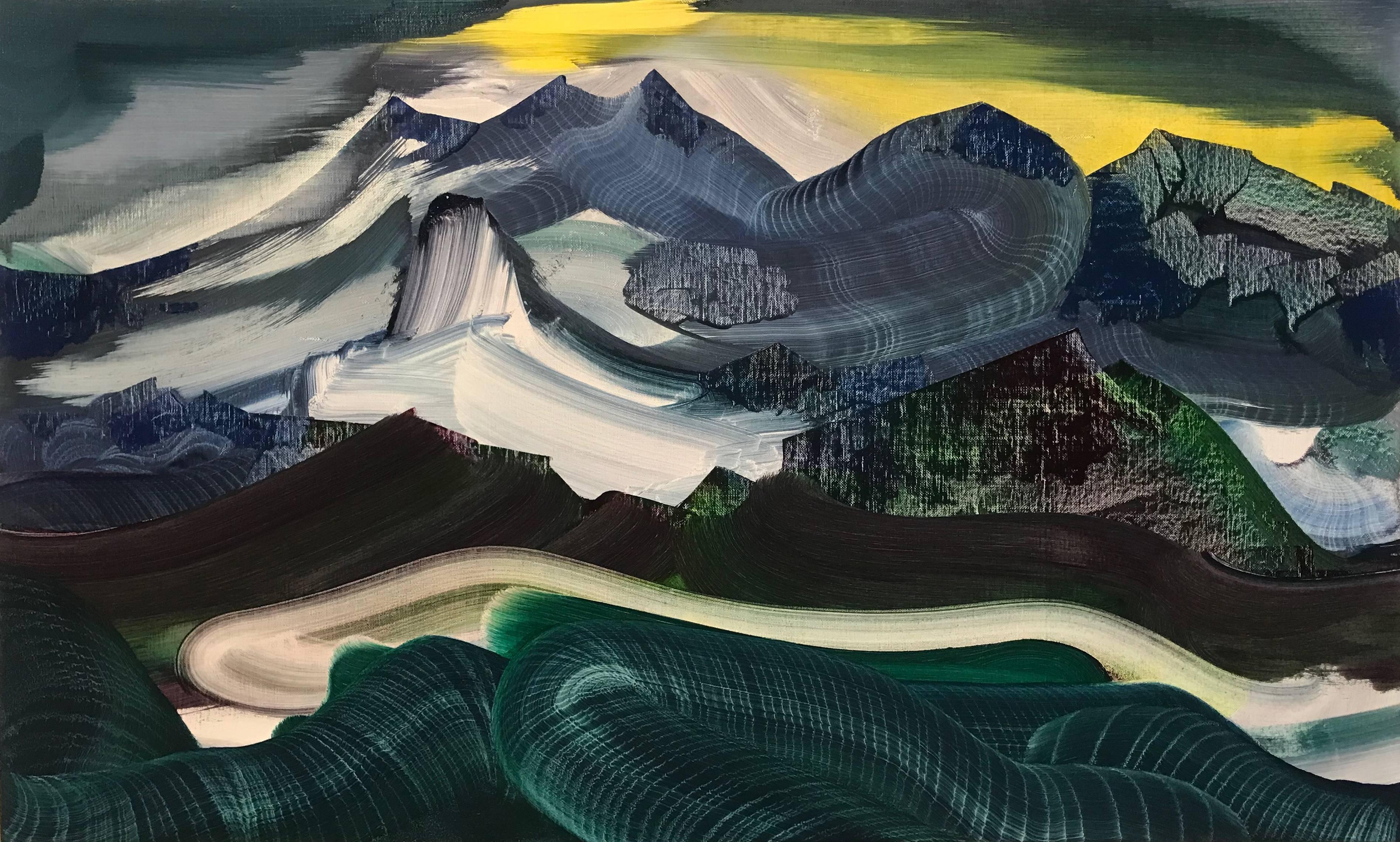 Elliott Green Abstract Painting - Chronogel