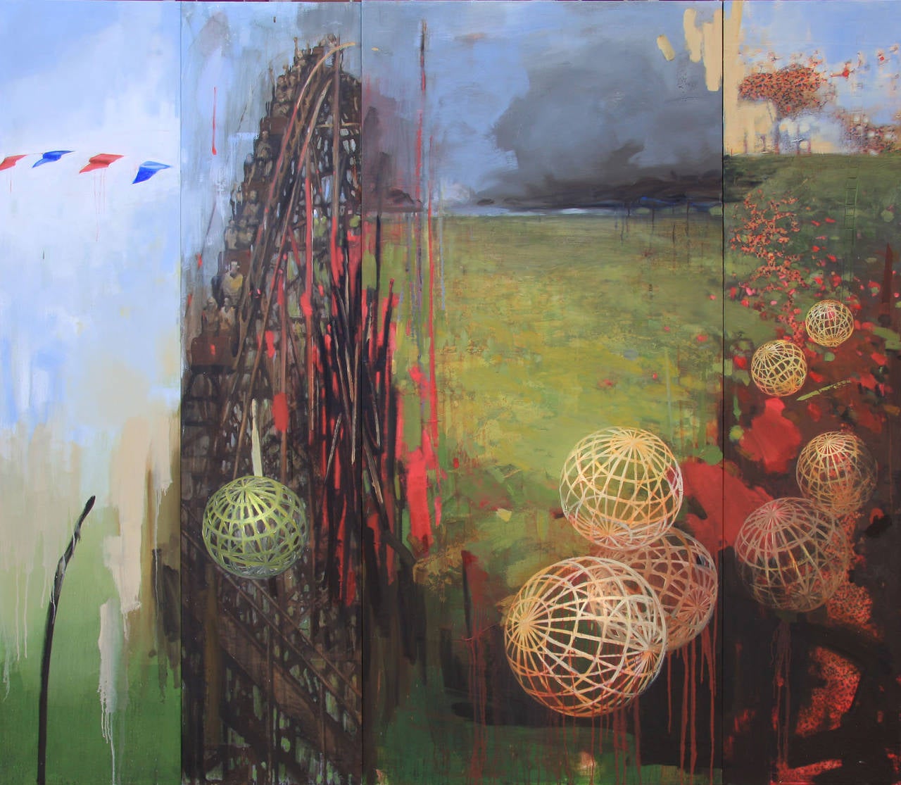 Sandy Chism Landscape Painting - Rumble