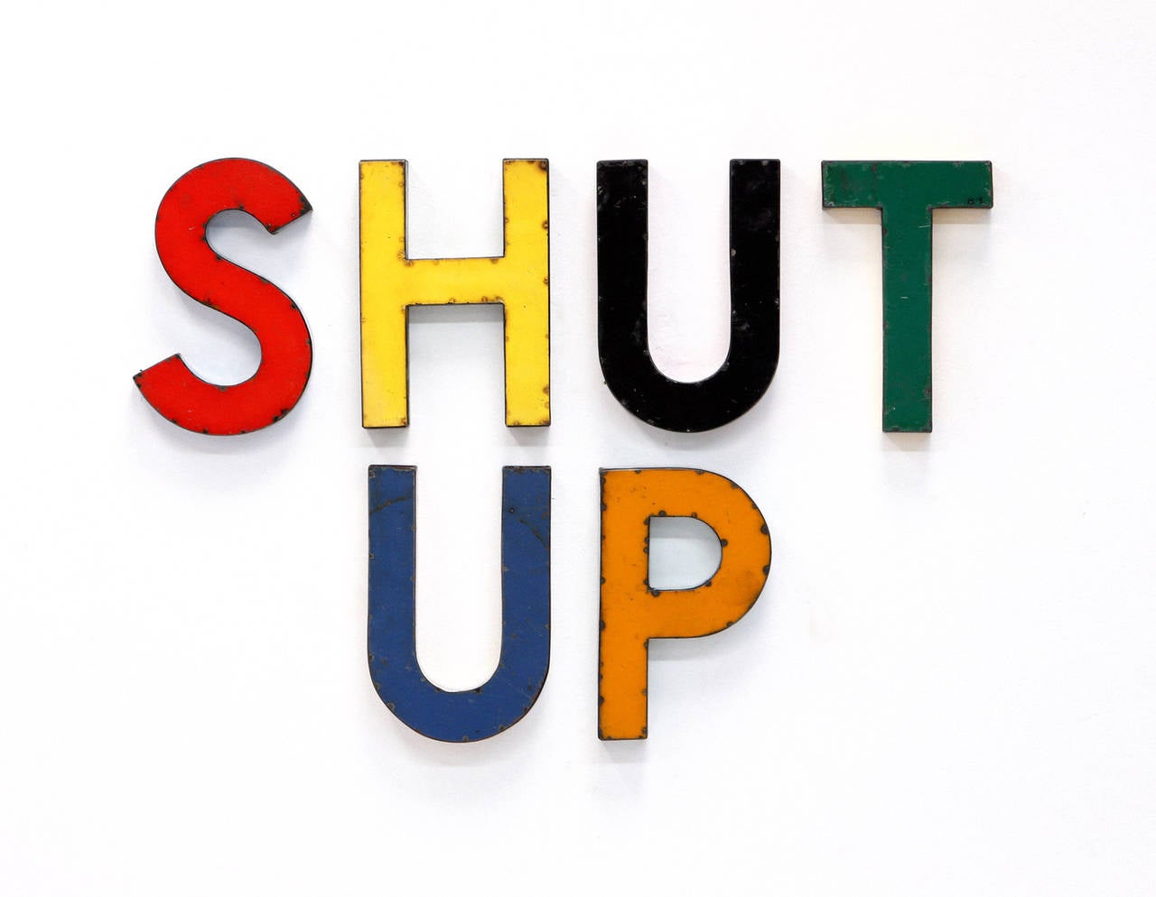 Shut Up - Sculpture by David Buckingham