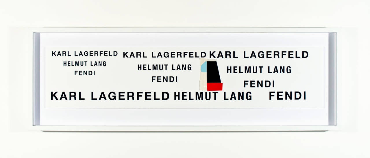 Karl Lagerfeld Helmut Lang Fendi - Mixed Media Art by Skylar Fein