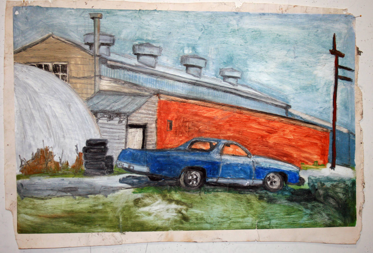 Mid-City El Camino - Painting by Gina Phillips