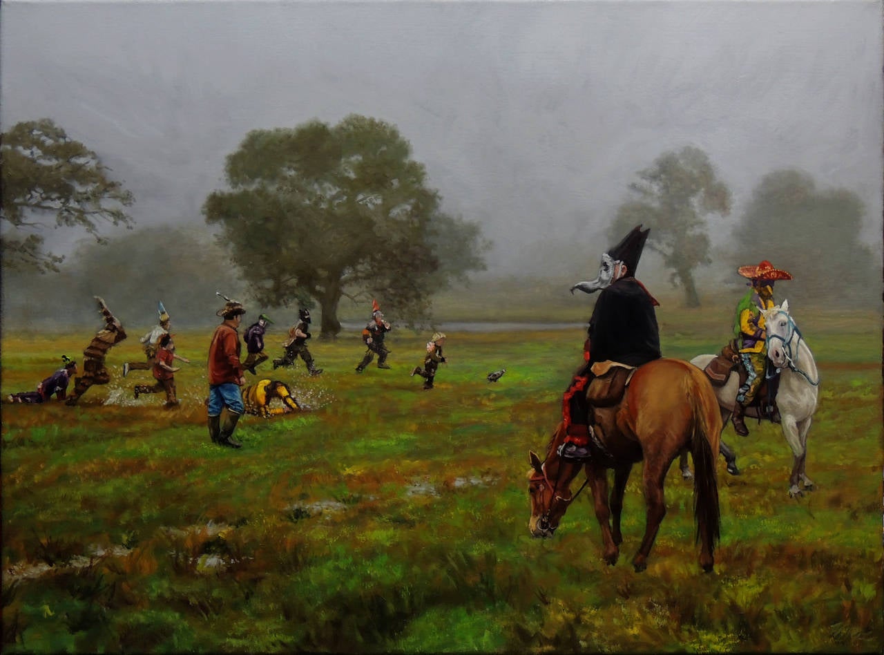 Herb Roe Figurative Painting - Tu le ton son temps