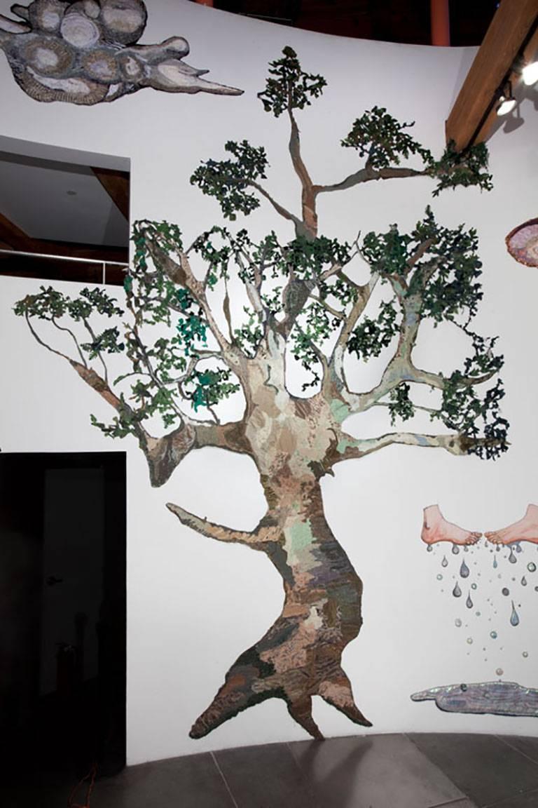 Chêne vivant du cimetière Holt - Contemporain Painting par Gina Phillips