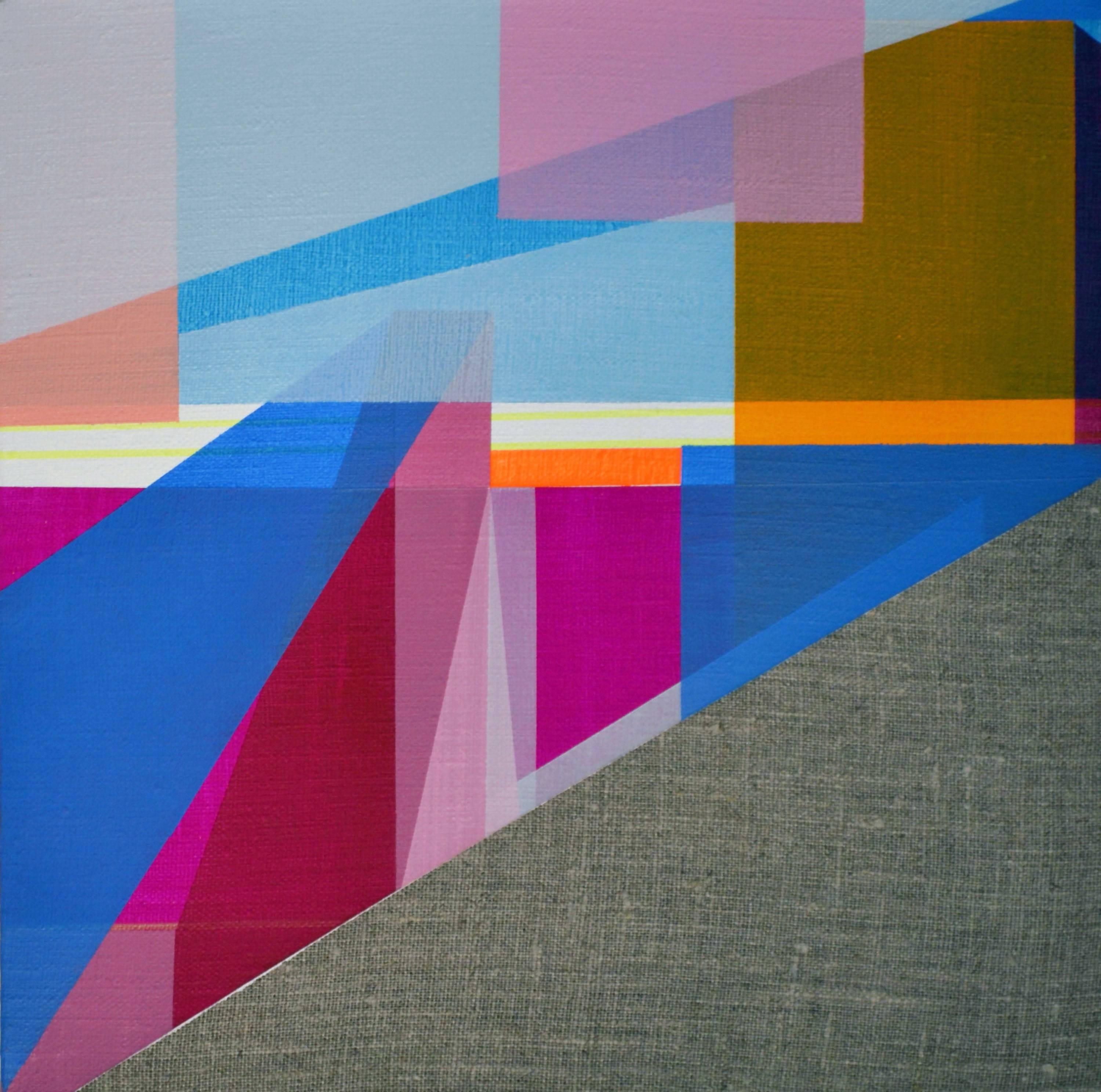 Marna Shopoff Abstract Painting - Violet Skies