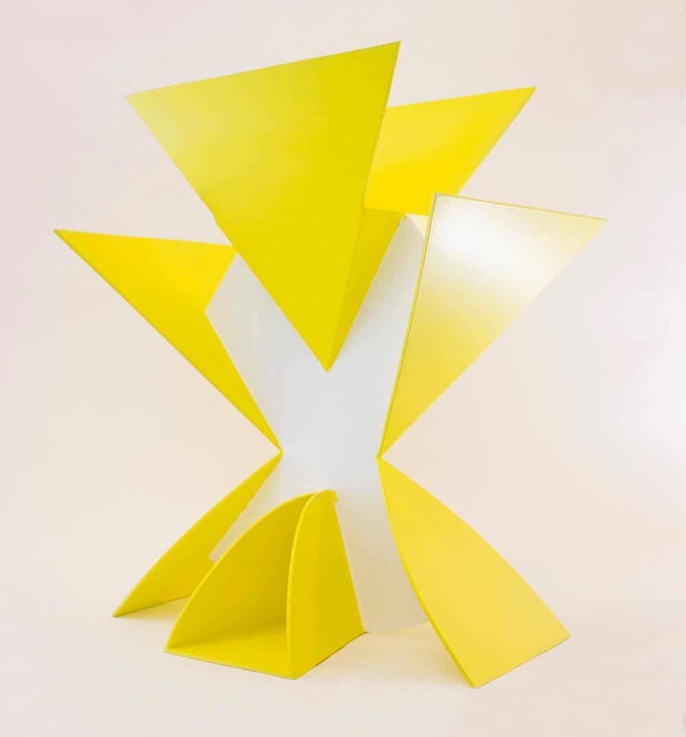 George Sugarman Abstract Sculpture - Yellow X