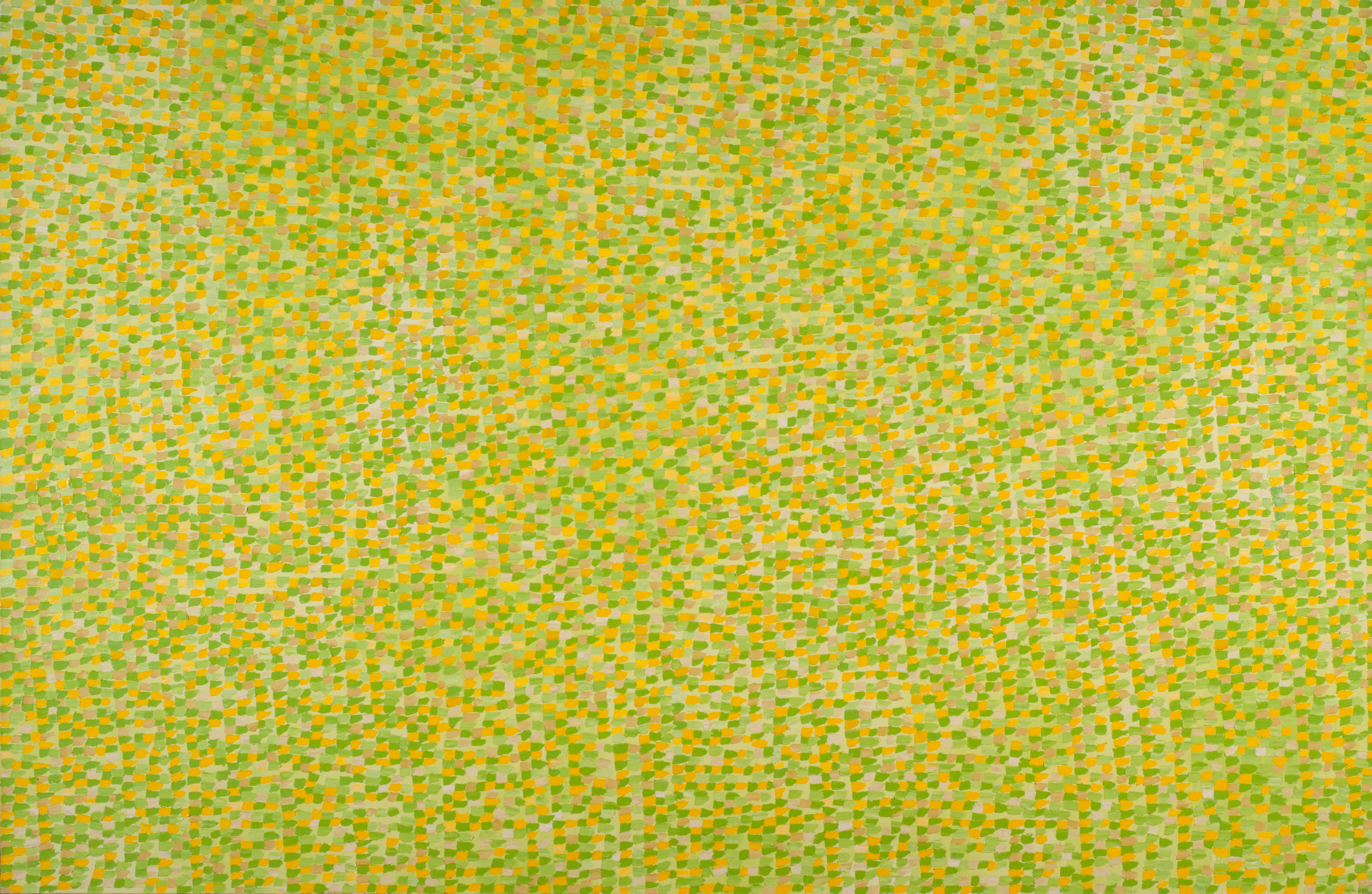 Yellows and Greens - Painting by Shirley Goldfarb