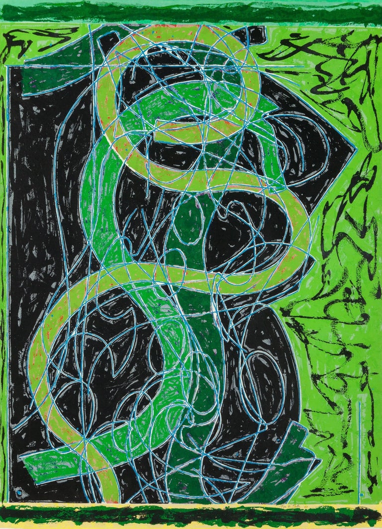 Frank Stella Abstract Print - Imola Five II (Circut series)