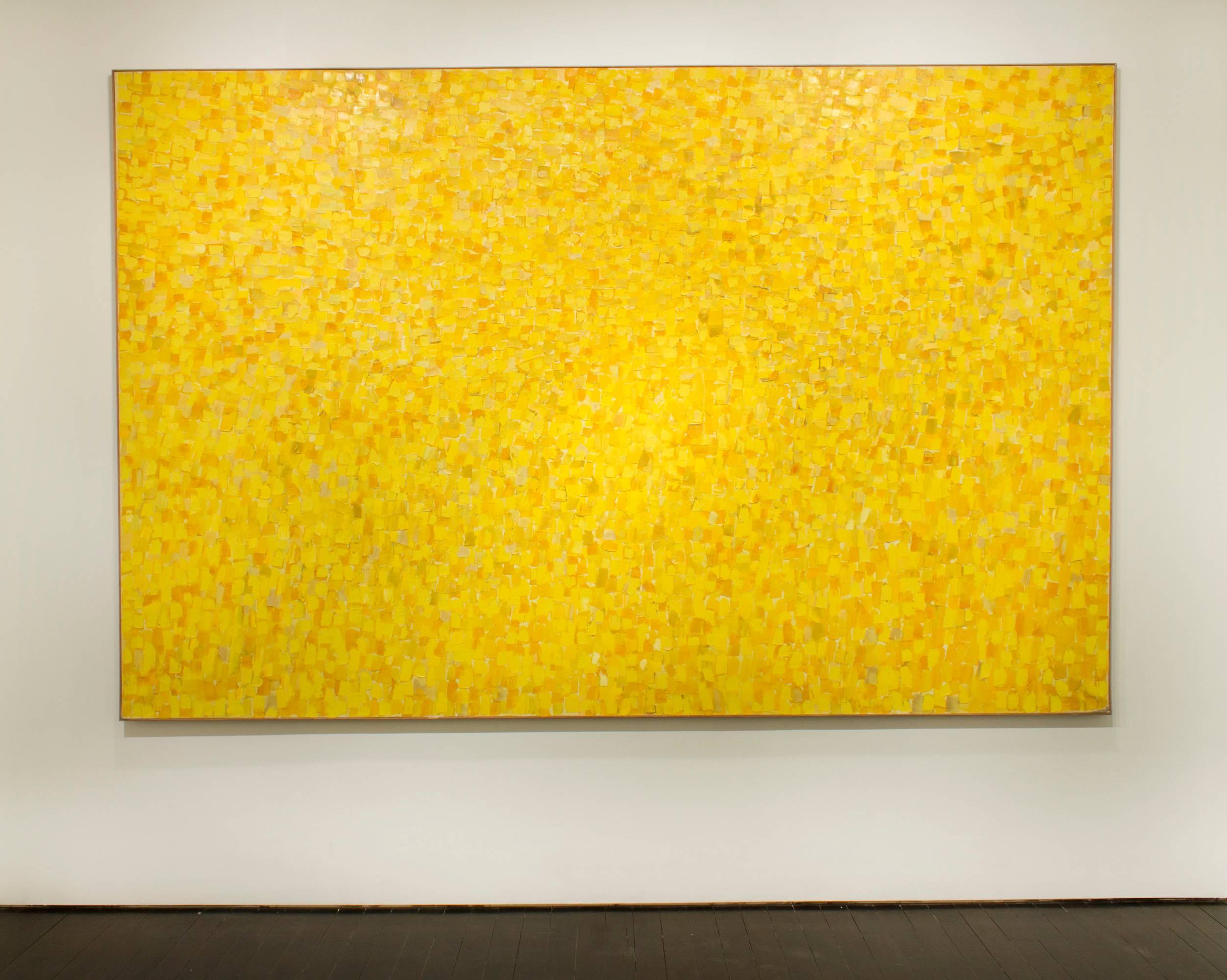 Shirley Goldfarb Abstract Painting - Yellow Painting #1