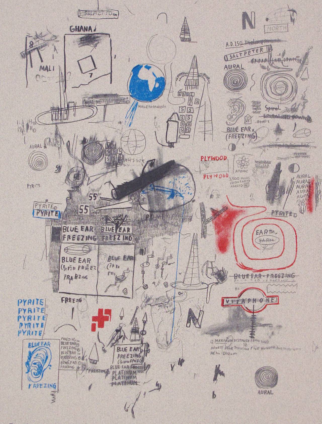 Jean-Michel Basquiat,<i> Untitled (Area)</i>, 1984, offered by Skot Foreman Gallery